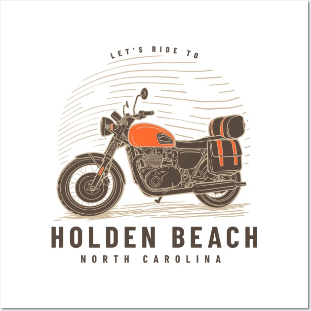 Let's Ride to Holden Beach, North Carolina Wall Art by Contentarama